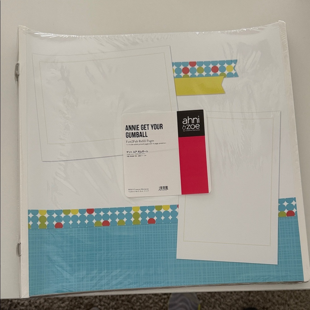 Creative Memories Ahni & Zoe Scrapbook 12x12 Pages and protectors